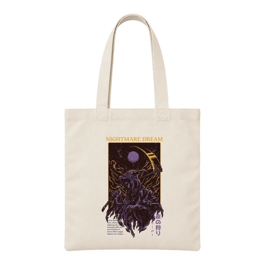 Tote bag — Nightmare Dream — Devant — Naturel