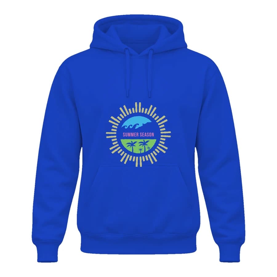 Hoodie — Summer Season — Devant — Bleu